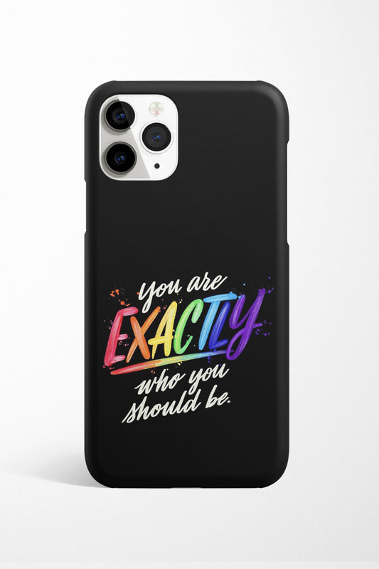 Quote Printed Matte Back Cover